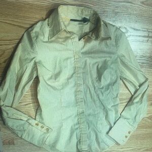 Striped Button-Up Shirt